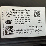 A2139064804KZ Mercedes-Benz E-Class W213 S213 C238 A238 Pre-Facelift 2016-2020 Genuine OEM Blue DRL Intelligent LED ILS MULTIBEAM Headlamp