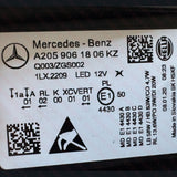 A2059061706KZ & A2059061806KZ Mercedes-Benz C-Class W205 Facelift 2018-2022 Genuine OEM Intelligent Light System ILS Multibeam LED Headlamp Pair