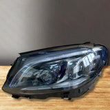A2059069305KZ & A2059069405KZ Mercedes-Benz C-Class W205 Facelift 2018-2022 Genuine OEM Intelligent Light System ILS Multibeam LED Blue DRL Headlamp Pair