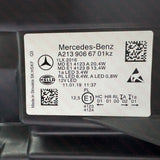 A2139066701KZ & A2139066801KZ Mercedes-Benz E-Class W213 S213 C238 A238 Pre-Facelift 2016-2020 Genuine OEM High Performance LED Headlamp Pair