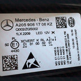 A2059061706KZ & A2059061806KZ Mercedes-Benz C-Class W205 Facelift 2018-2022 Genuine OEM Intelligent Light System ILS Multibeam LED Headlamp Pair
