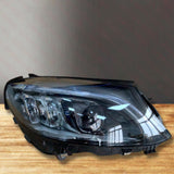 A2059069305KZ & A2059069405KZ Mercedes-Benz C-Class W205 Facelift 2018-2022 Genuine OEM Intelligent Light System ILS Multibeam LED Blue DRL Headlamp Pair