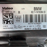 BMW 4-SERIES 2014-2021 F32 F33 F36, M4 F82/F83 LED HEADLIGHT RIGHT side 7478154