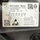 A2059068105KZ Mercedes-Benz C-Class W205 Facelift 2018-2022 Genuine OEM High Performance LED Headlamp