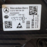 A2139066508KZ & A2139066608KZ Mercedes-Benz E-Class W213 S213 C238 A238 Facelift 2020-2024 Genuine OEM High Performance Static LED Headlamp Pair