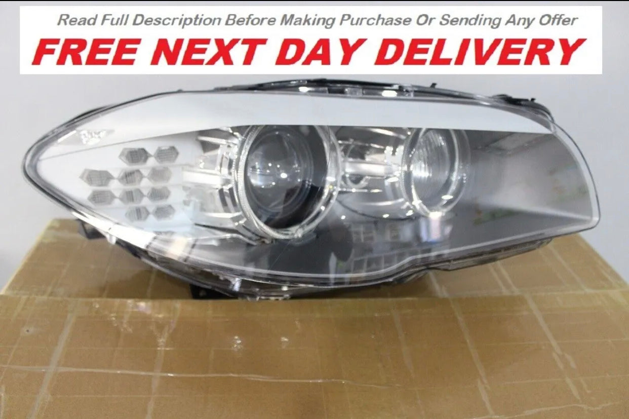 bmw 5 series f10 pre lci adaptive bi xenon headlight driver side light –  Lux London UK