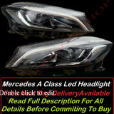 Genuine OEM MERCEDES Benz A CLASS W176 2013-2018 FULL LED HEADLIGHTS/Headlamps Left and Right Side complete Pair