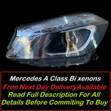 Genuine Oem Mercedes-Benz A Class A45 W176 2012-2018 Bi Xenon Headlights/Headlamp Right and Left/Passenger/Near Side complete unit