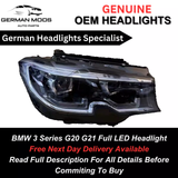 BMW 3 Series 2019-2024 G20 G21 LED Headlight Right/Driver/Off side genuine OEM