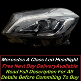 Genuine OEM MERCEDES Benz A CLASS W176 2013-2018 FULL LED HEADLIGHT/Headlamp Left/Passenger/Near Side complete light