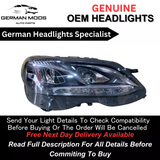 Genuine Oem MERCEDES E CLASS W212 2009-2016 Full Led HEADLIGHT/Headlamp Right/Driver/Off Side