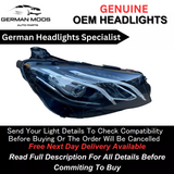 Genuine/Oem Mercedes-Benz E Class 2016-2020  W213 High Performance Led Headlight/Headlamp Assembly Right/Driver/Off side