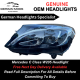 Mercedes-Benz C Class 2014-2018 W205 LED high performance Headlight Assembly Left/Passenger/Near Side Genuine OEM complete unit