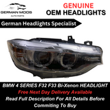 BMW 4 Series F32 F33 F36 F80 F82 Bi-Xenon Headlight Right Side OEM