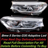 BMW 5 Series 2017-2020 Pre-Lci G30 G31 F90 M5 Adaptive LED Headlight Assembly Left And Right Side Complete Pair