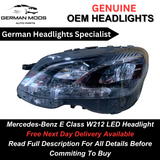 Genuine Oem MERCEDES E CLASS W212 2009-2016 Full Led HEADLIGHT/Headlamp Left/Passenger/Near Side complete unit