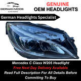 Mercedes C Class W205 2014-2018 LED high performance Headlight Assembly Genuine OEM Right/Driver/off side