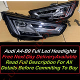 Genuine Oem Audi A4/S4/Rs4 B9 Full LED Headlight/Headlamp Assembly Left and Right Side Pair