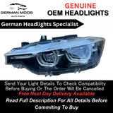 BMW 3 Series F30 2013-2019 Lci shadow edition Led Headlight/Headlamp Assembly Left/Passenger/Near side Genuine Oem