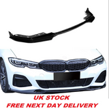 BMW 3 SERIES G20 G21 M PERFORMANCE FRONT Bumper LIP SPOILER SPLITTER GLOSS BLACK