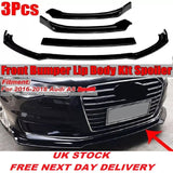 Audi A6 C7 2016 2017 2018 Front Bumper Lip Spoiler Chin Splitter Gloss Black