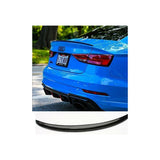 AUDI A3 SALOON Rear Tailgate Boot lid trunk Spoiler 2013-19 S3 style gloss black