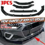 Audi A4 SLine 2019-20 Front Lip Spoiler Lower Chin Splitter Carbon Fibre Print