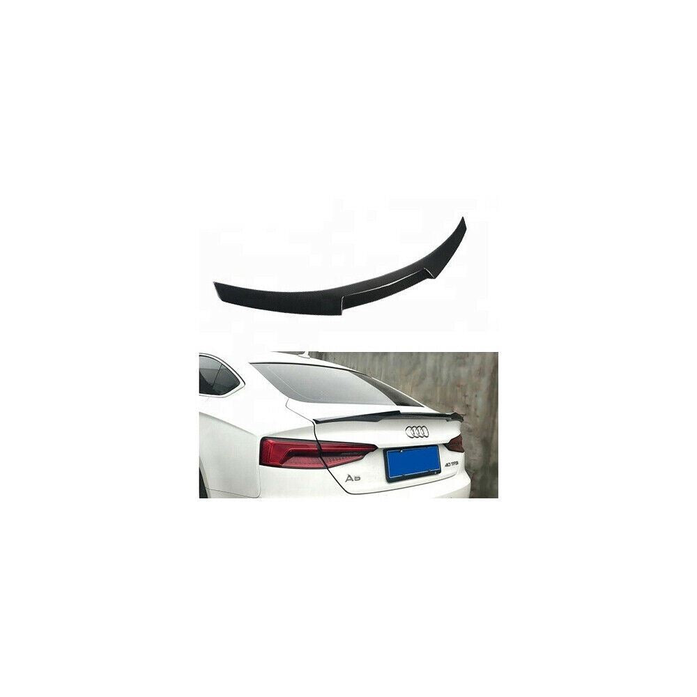 REAR BOOT LIP SPOILER GLOSS BLACK FOR AUDI A5 S5 COUPE MODELS ONLY 2017+