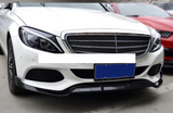 Mercedes C-Class W205 2019-20 Front Bumper Lip Carbon Fibre Print Spoiler