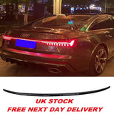 AUDI A6 RS6 Rear Tailgate trunk Spoiler 2019-22 S6 look OEM style glossy black