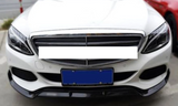 Mercedes C-Class W205 2019-20 Front Bumper Lip Carbon Fibre Print Spoiler