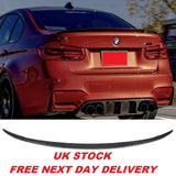 BMW 3 Series F30 12-17 MP Style Gloss Black Rear Trunk Boot Spoiler lip