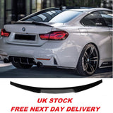 BMW 3 Series G20 2018+ Rear Trunk Boot Spoiler lip Spliter M4 Style Gloss Black